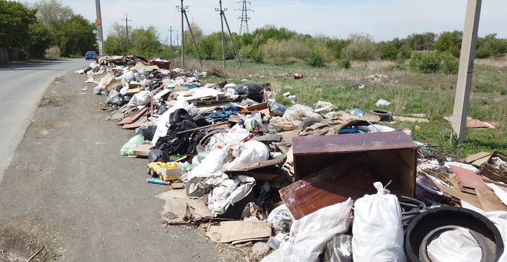 Одна из несанкционированных свалок в Орске. Фото: пресс-служба администрация Орска
