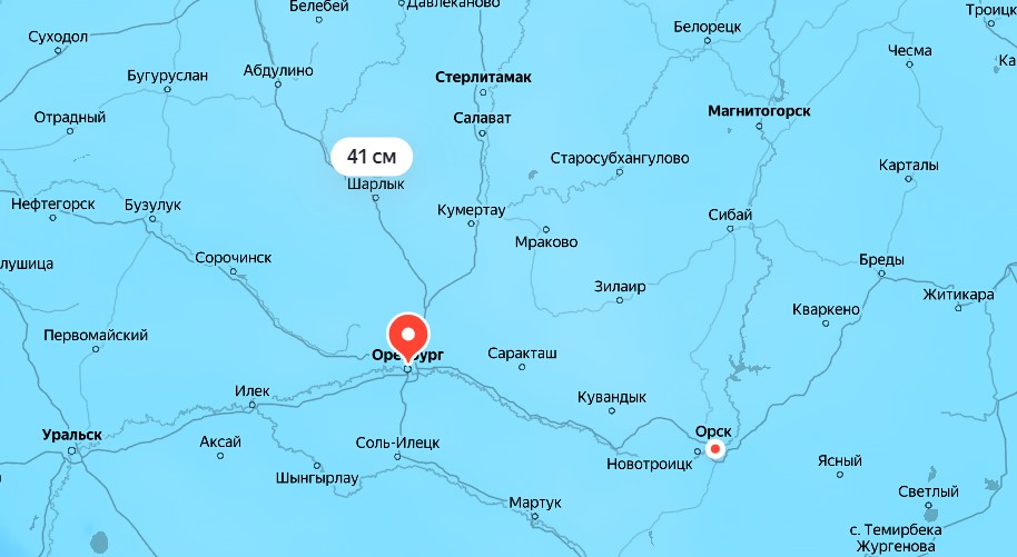 Скриншот Яндекс-карты