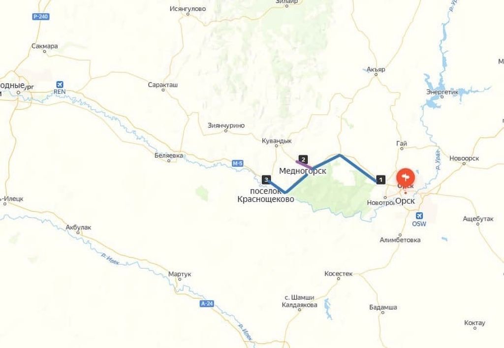 Открытые участки дорог. Фото: Яндекс.Карты