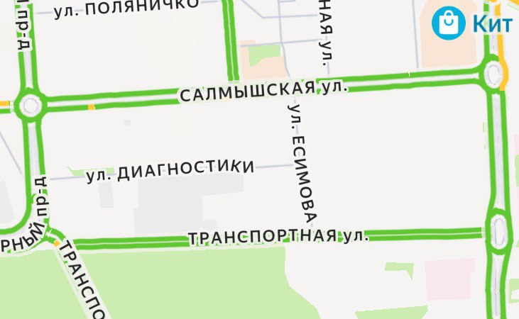 Район отключения холодного водоснабжения. Фото: Яндекс Карты