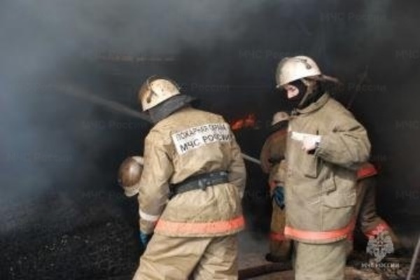 Ликвидация пожара. Источник фото: МЧС России по Оренбургской области