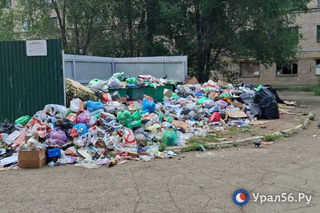Контейнерная площадка в Оренбургской области. Фото из архива