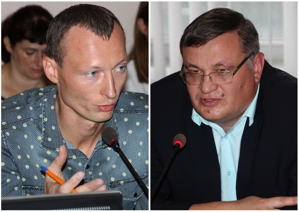 Депутаты Зудилов и Кузнецов на заседании горсовета