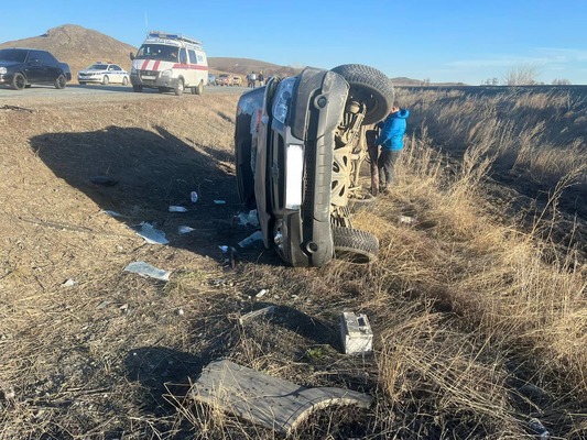 На месте ДТП. Источник: пресс-служба УМВД России по Оренбургской области