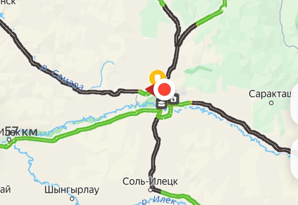 Трассы Оренбурга. Фото: Яндекс карты