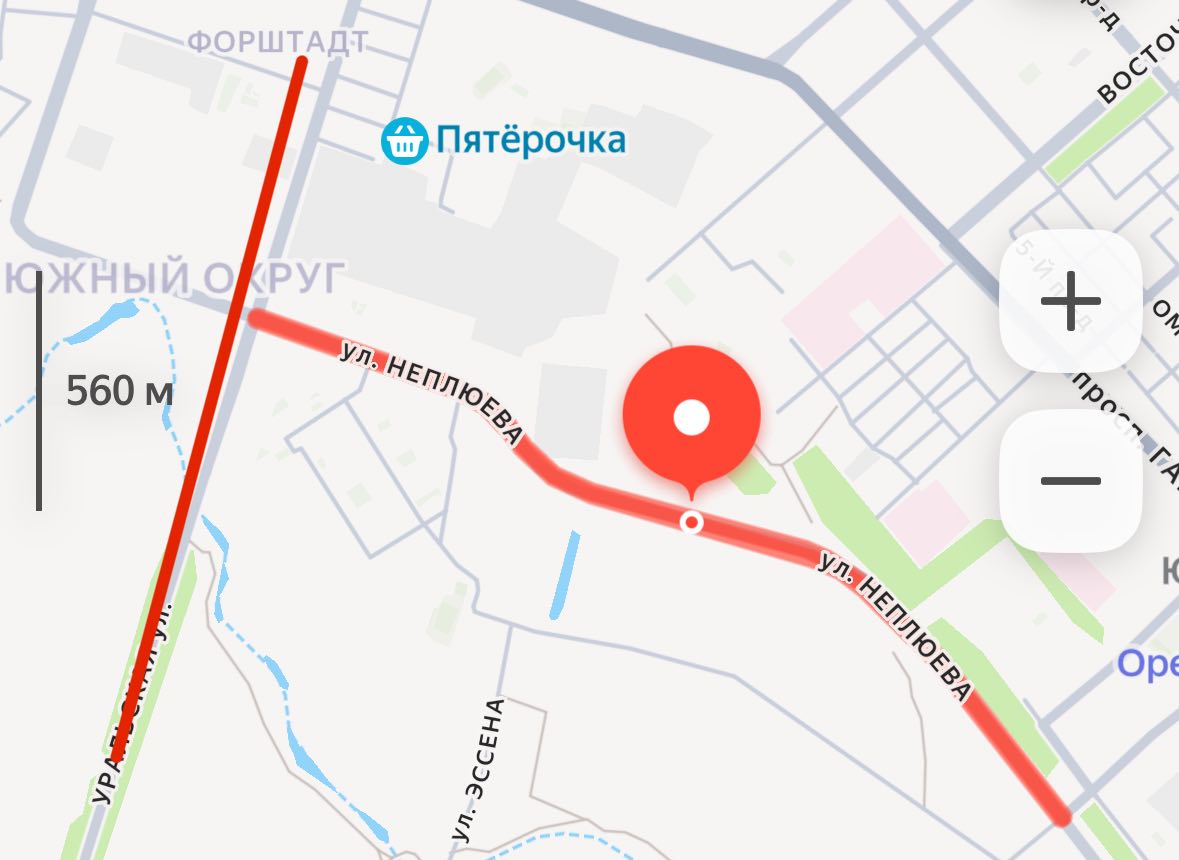 Улицы в ЖК «Дубки», где отключат холодную воду. Фото: Яндекс Карты