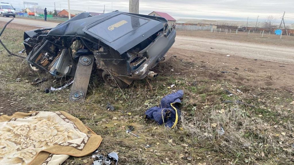 ДТП в Краснохолме. Фото: УМВД России по Оренбургской области
