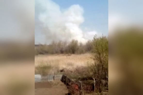 В Орске сегодня произошло сразу 3 природных пожара (видео) 