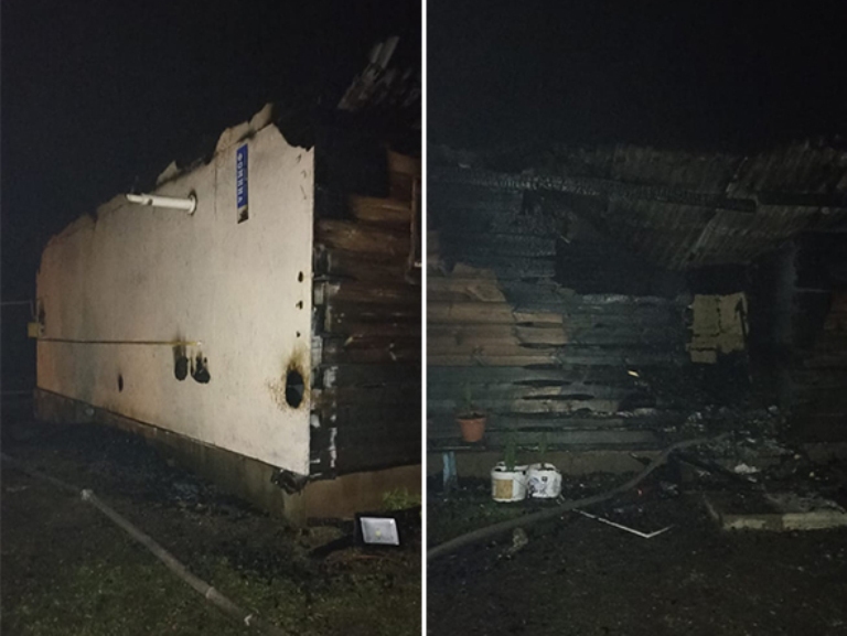 Вероятная причина пожара – молния. Фото: департамент ПБ и ГЗ региона