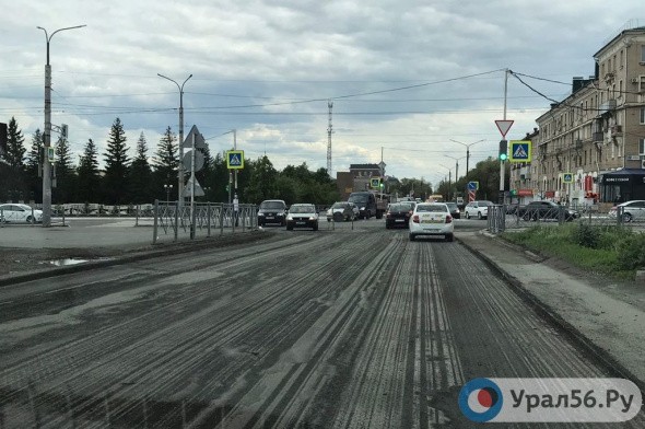 На улице Станиславского в Орске начался ремонт дороги