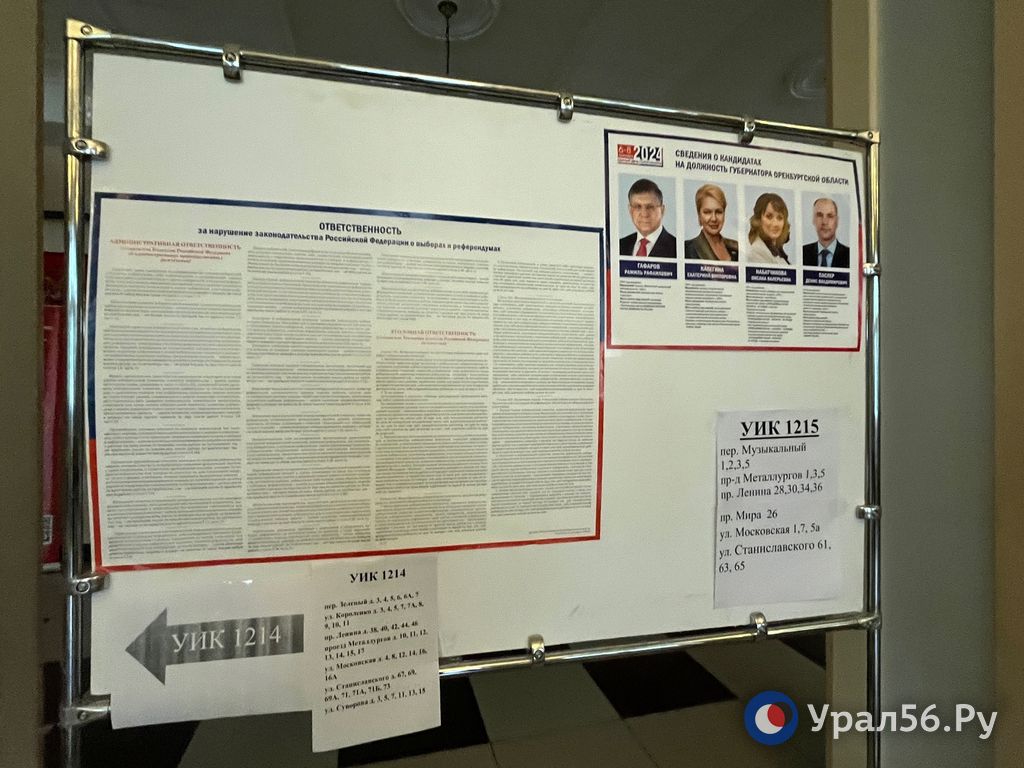 На избирательном участке в Орске. 06.09.2024