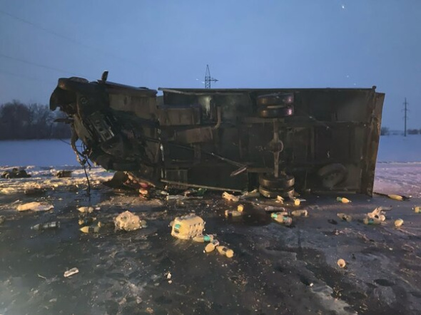 Смертельное ДТП на трассе Оренбург-Самара: столкнулись ГАЗель и Mitsubishi Lancer
