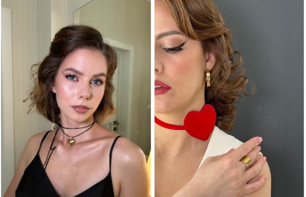 Примеры трендового макияжа. Фото: личный архив Анны