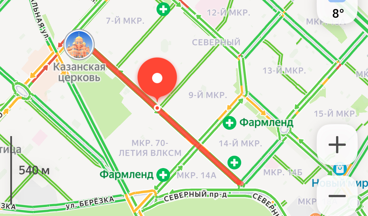 Улица Брестская на Яндекс.Карты