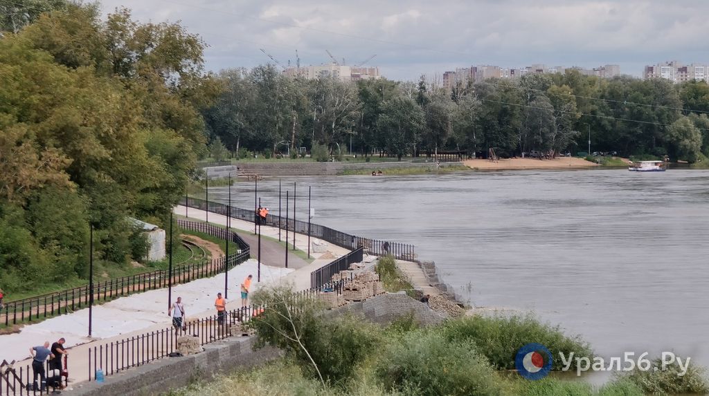 Река Урал в Оренбурге