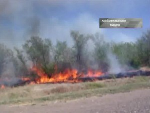 Пожар на трассе