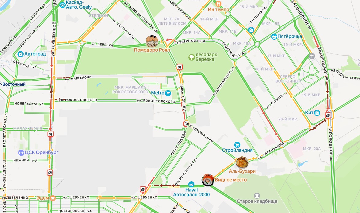 Скриншот Яндекс-карты