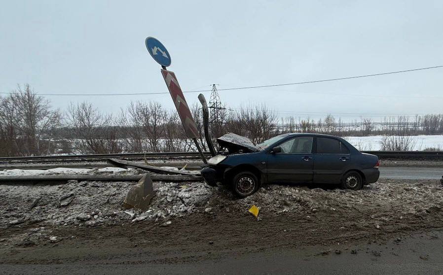На месте аварии. Фото: Полиция Оренбуржья