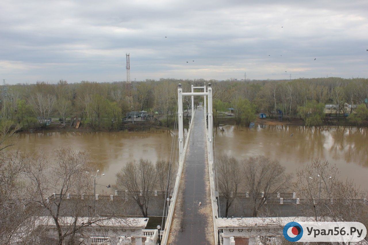 Какой уровень воды около оренбурга