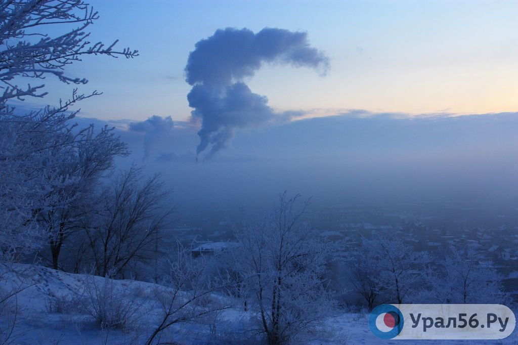 Вид на Орск с телевышки, 09.01.2020