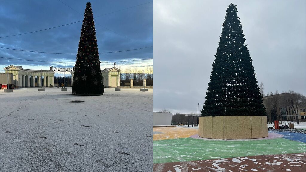 Елки в Новотроицке. Фото администрации города 