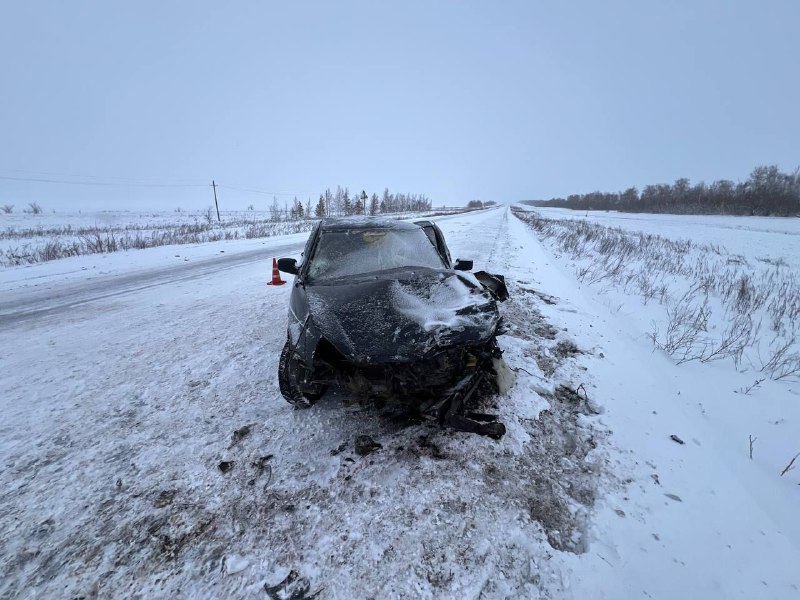 Фото с места аварии УМВД России по Оренбургской области