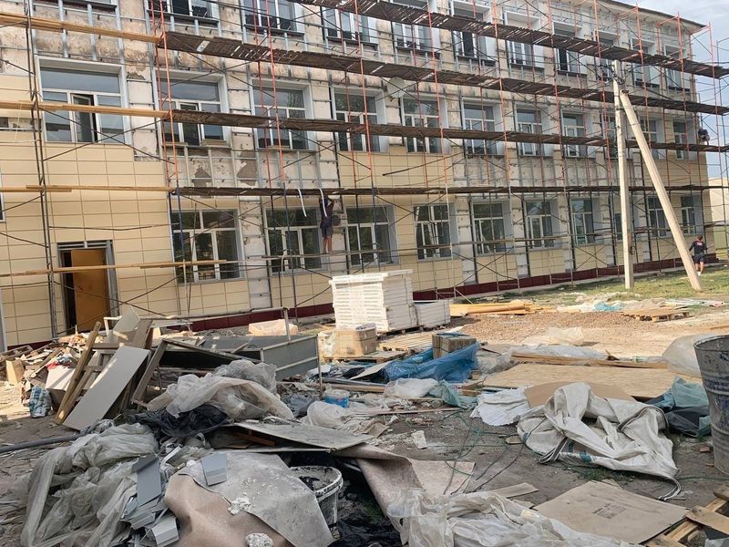 Ремонт одной из школ Оренбургской области