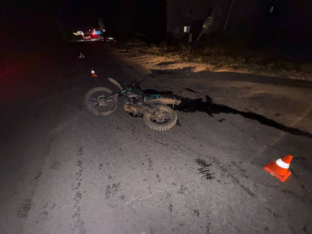 Питбайк после ДТП. Фото УМВД по Оренбургской области
