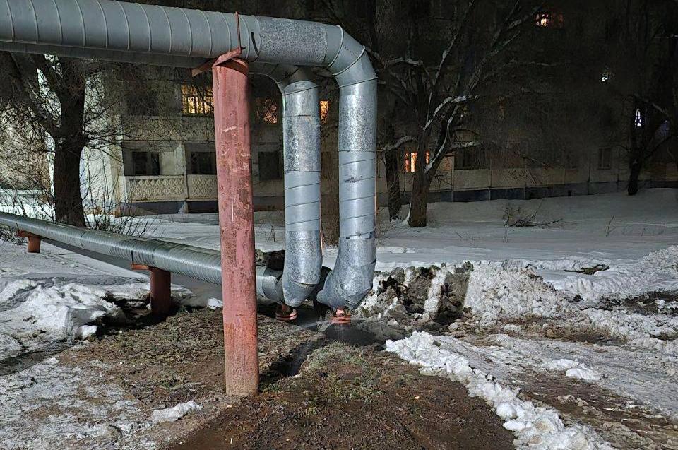 Коммунальная авария в Тоцком-2, фото: местные жители