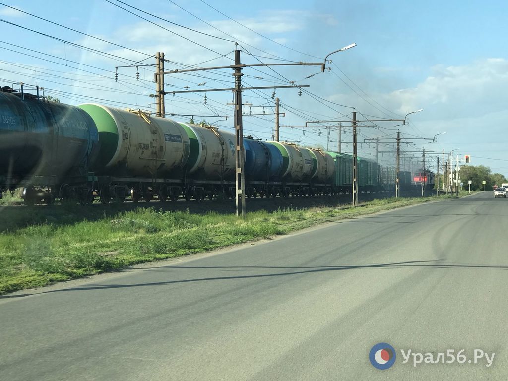 Товарный состав в Орске (фото из архива)