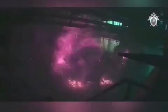 Взрыв на заводе в Сорочинске попал на видео