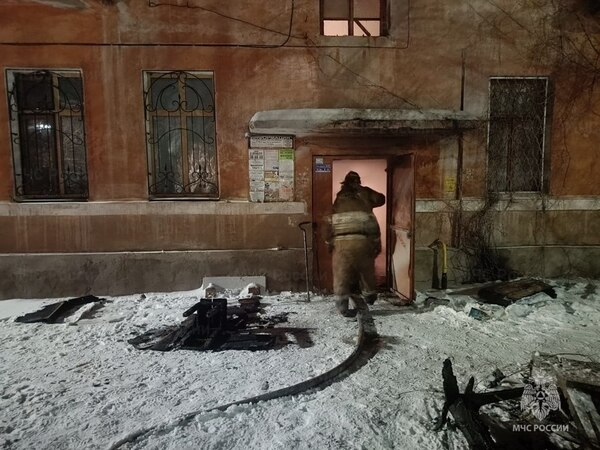 На месте пожара. Источник: МЧС России по Оренбургской области