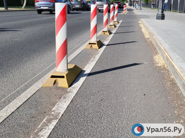 Велодорожки в Оренбурге приобрели «законченный вид» и стали помехой в уборке дорог