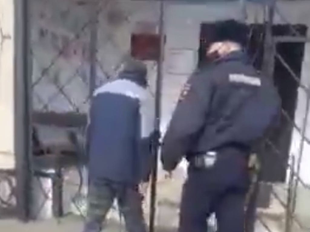 Задержанный. Скриншот видео