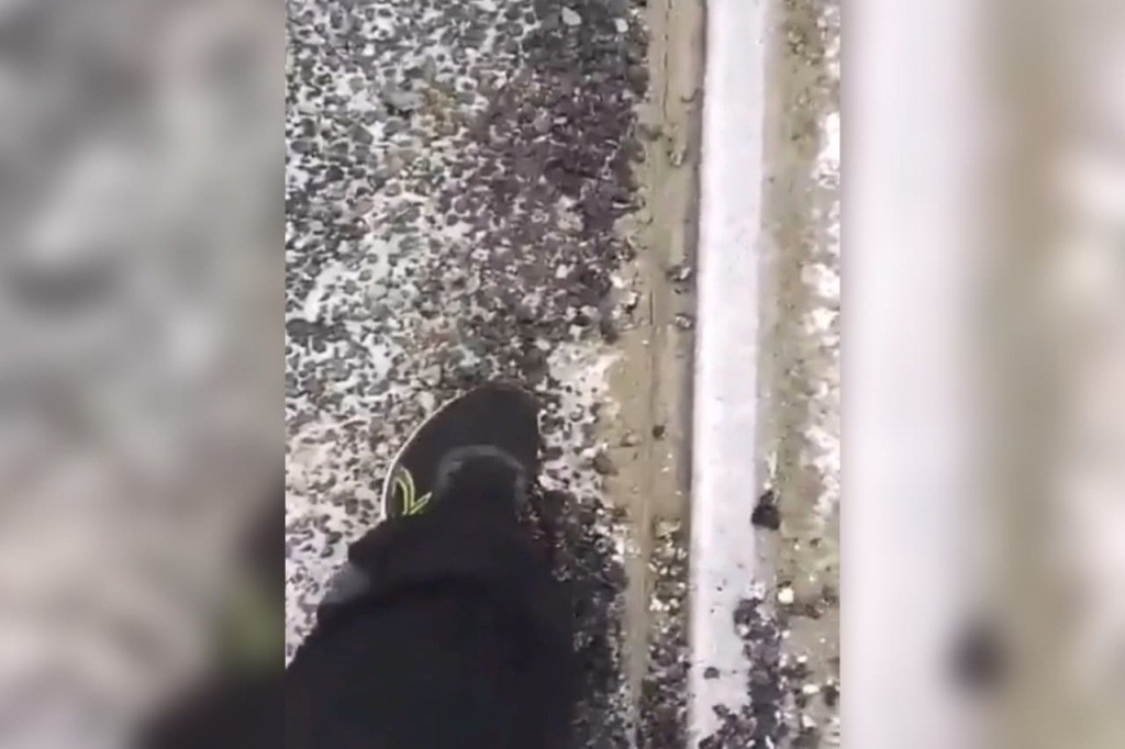 Скриншот с видео очевидца