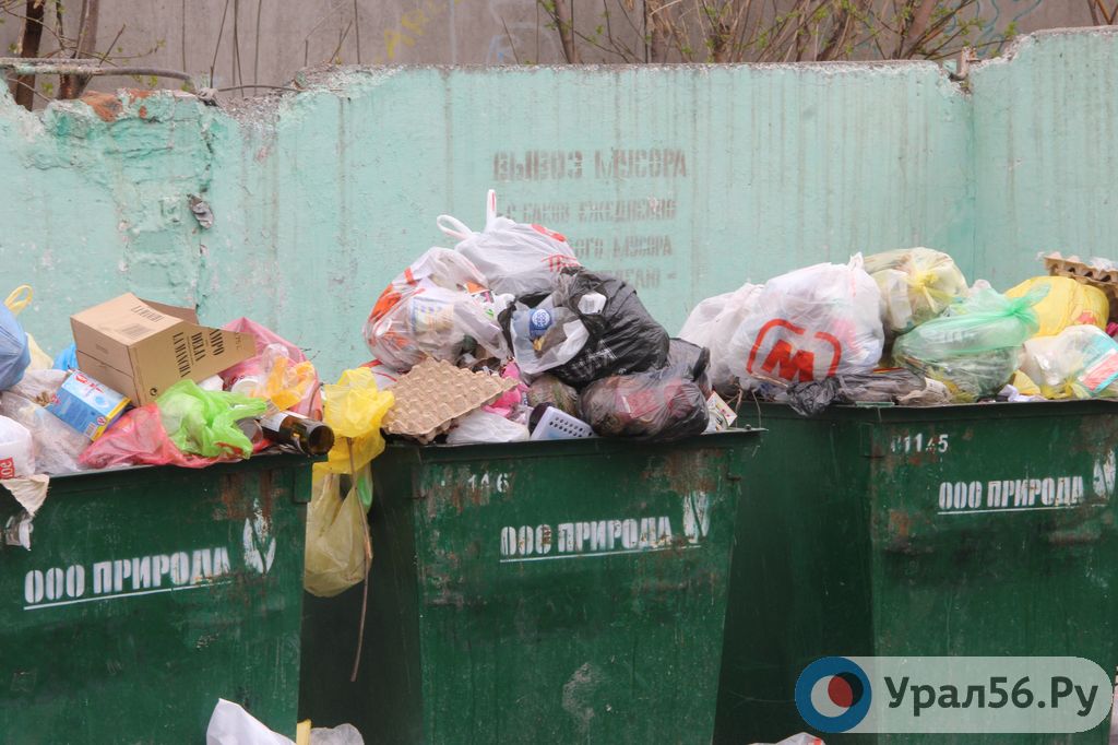 Мусорные контейнеры в Орске, 2019 год