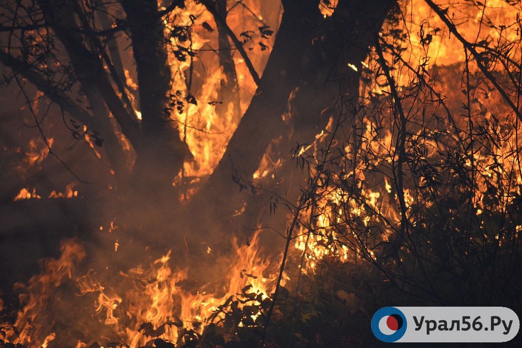 Пожар на Поповом углу в Орске, 25.09.2018