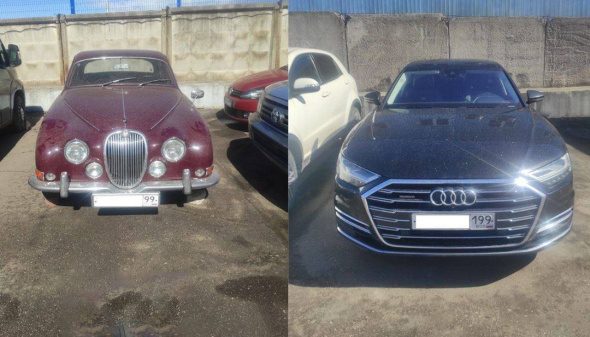 Mash: Судебные приставы забрали с парковки «Росводоканала» раритетный Jaguar и Audi гендиректора Антона Михалькова 