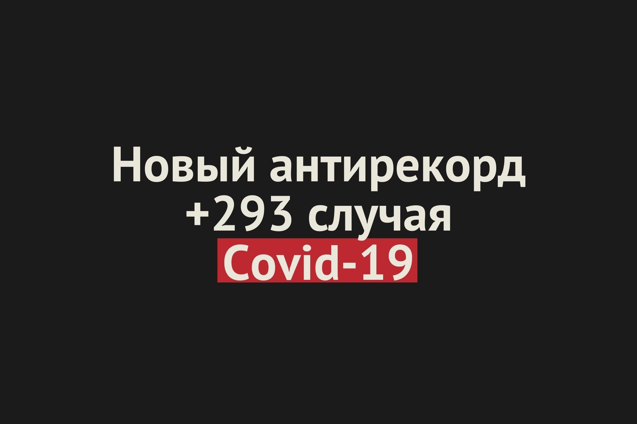 Новый антирекорд: в Оренбургской области выявили +293 случая коронавируса за сутки