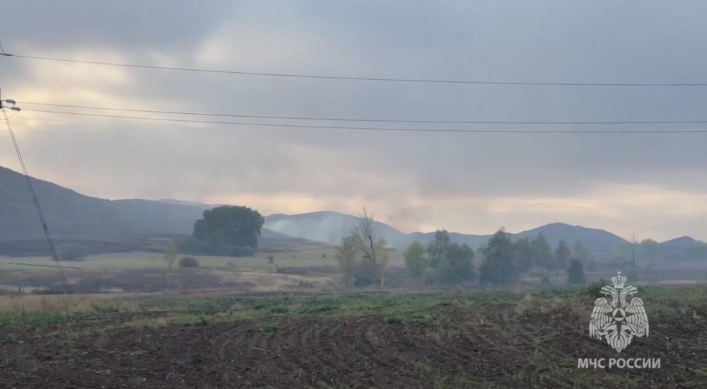Пожар под Кувандыком, фото: ГУ МЧС России по Оренбургской области