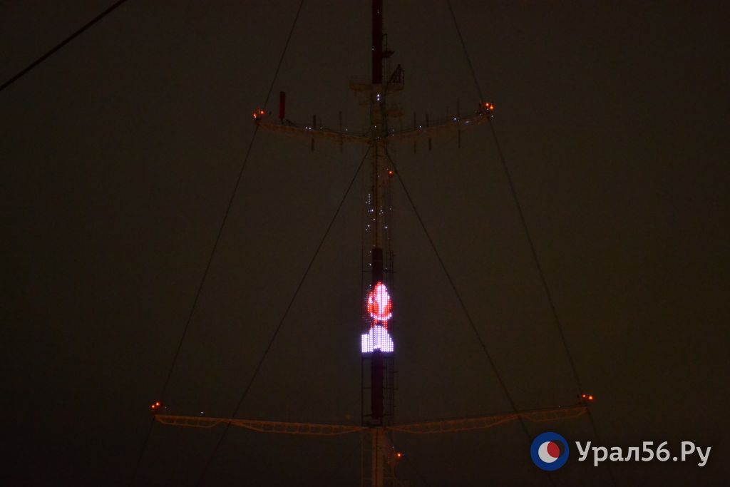 Новогодние сюжеты на оренбургской телебашне
