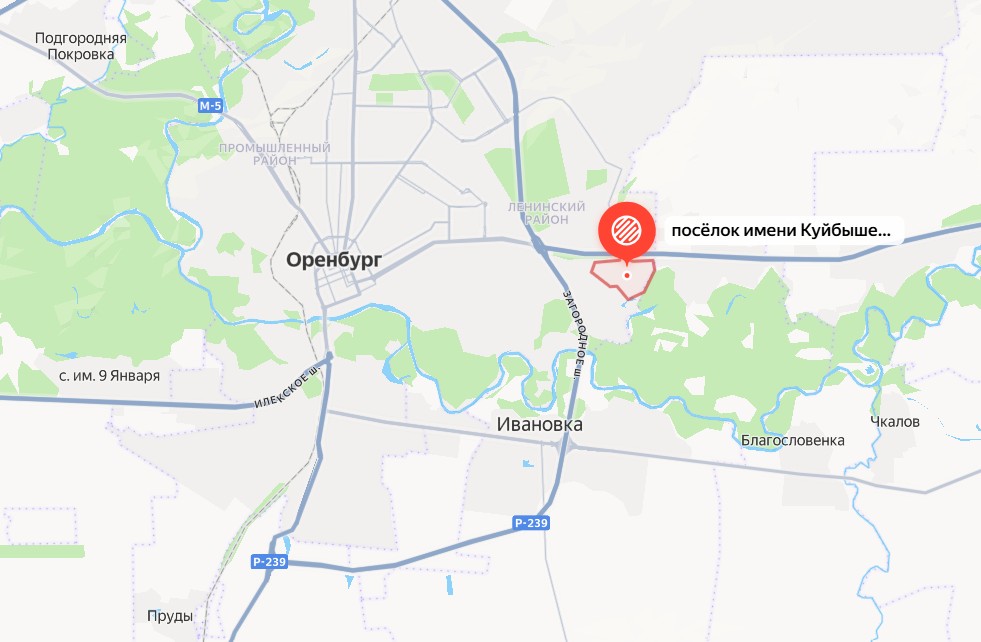 Поселок на Яндекс.картах 