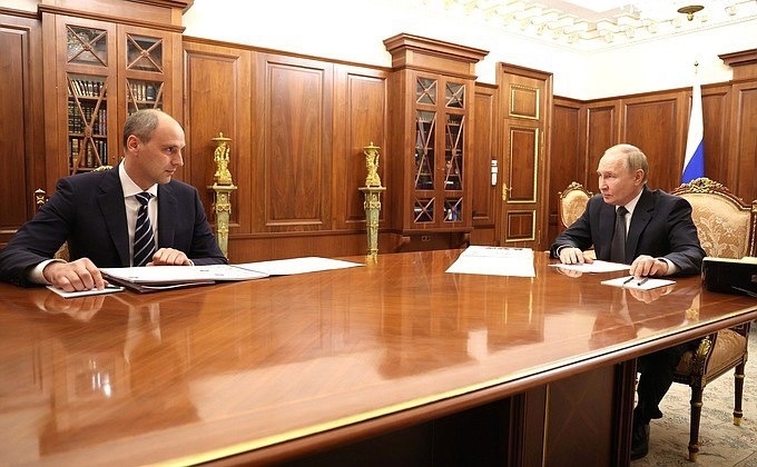 Встреча Владимира Путина и Дениса Паслера