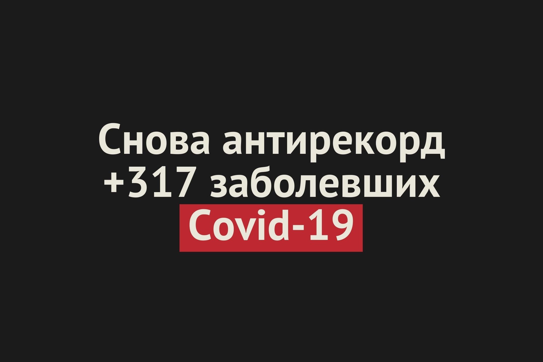 Новый антирекорд: 317 человек за сутки заразились коронавирусом в Оренбургской области