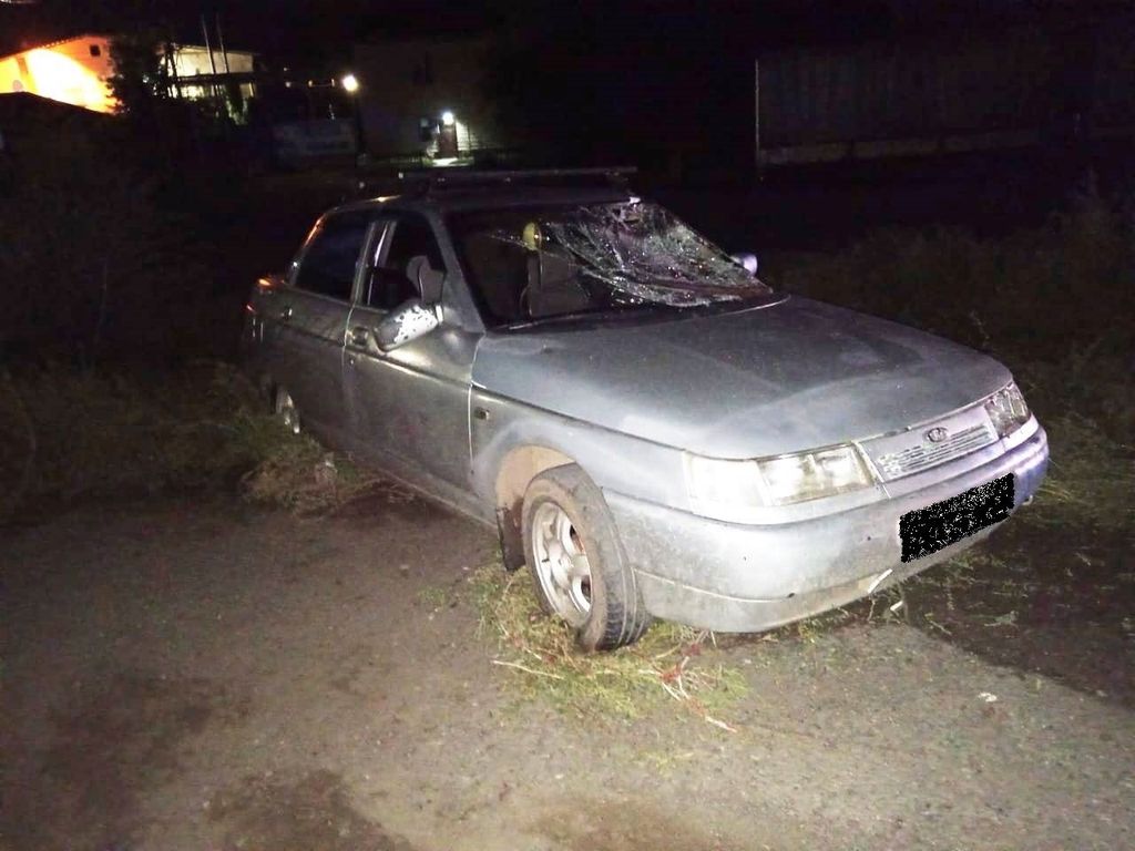 На месте ДТП, в котором пострадал Роман. Фото: УМВД России по Оренбургской области
