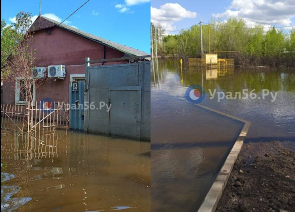 Насосы не справляются: на ул. Путепроводной в Оренбурге дома местных жителей до сих пор стоят в воде 