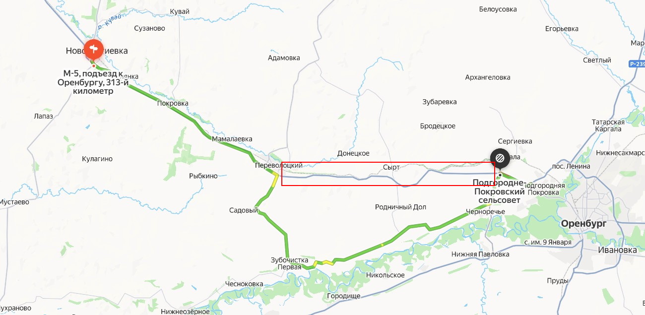 Скриншот Яндекс-карты