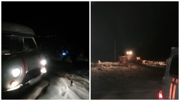 Автомобиль с тремя рыбаками застрял ночью у базы отдыха в Гайском городском округе