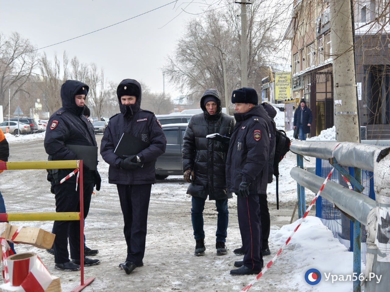 Работа Следственного комитета и полиции на месте происшествия