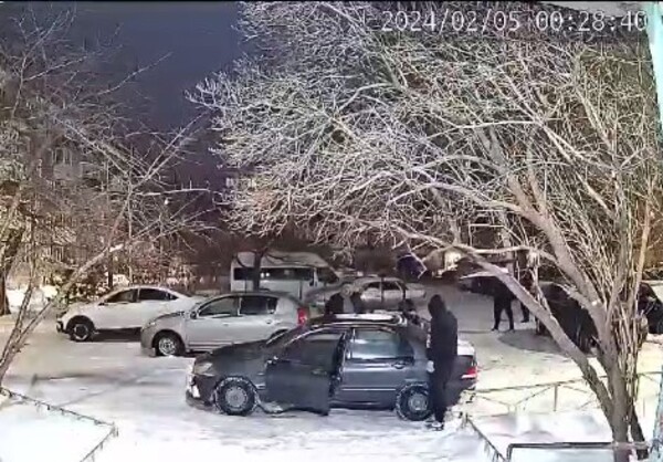 На месте происшествия. Стоп-кадр из видео
